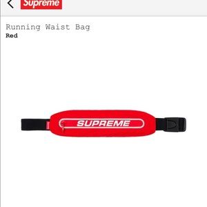 Supreme Red Running Waist Band RARE